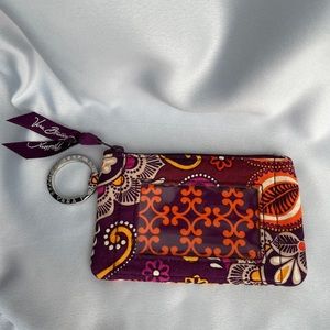 Pre-owned gently used Vera Bradley Cotton Zip ID Case